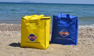 yellow & blue cooler bags