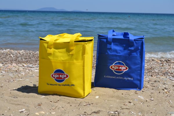 yellow & blue cooler bags
