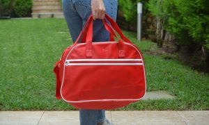 ACS κόκκινη τσάντα ταξιδιού vintage