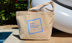 Softcom International τσάντα παραλίας από κανβά