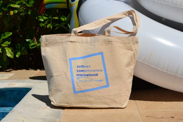 Softcom International τσάντα παραλίας από κανβά