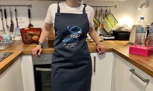 Fish from Greece cook's apron