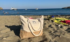 Huawei, τσάντα παραλίας από κανβά και λινάτσα