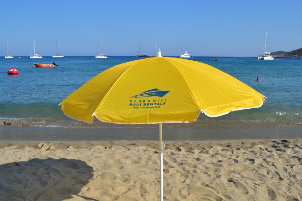 Karadamili Boats διαφημιστική ομπρέλα