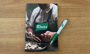 Unilever Knorr custom design notebook with pen