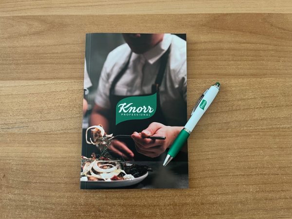 Unilever Knorr custom design notebook with pen