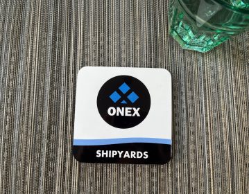 Onex Shipyards, promotional coaster