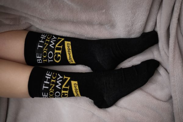 EPAPHY, Schweppes black jacquard socks