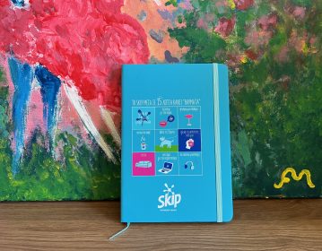 Unilever, Skip Wonder Wash turquoise notebook