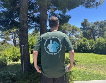 Marcura, πράσινο αθλητικό t shirt πλάτη